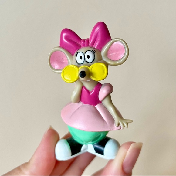 Vintage 1992 Dairy Queen Rock A Doodle  Mouse Peepers Figurine - Picture 1 of 7